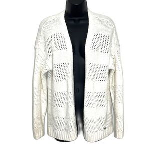 Hollister White Knit Cardigan Size XS